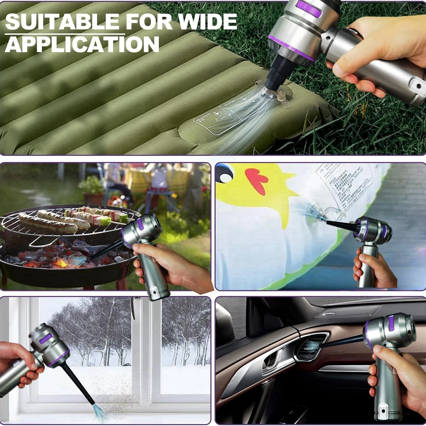 Brushless Motor Car Accessories 6000mAh Large Capacity Battery Powerful Wireless Vacuum Cleaner Electrical Appliances Handheld