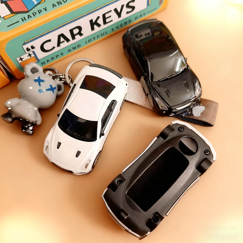 Personalisiertes kreatives Schlüsseletui für Nissan GTR-Automodell, 3–4 Tasten, für Rogue GT R Leaf Kicks Versa 370Z Teana Schlüsselhülle
