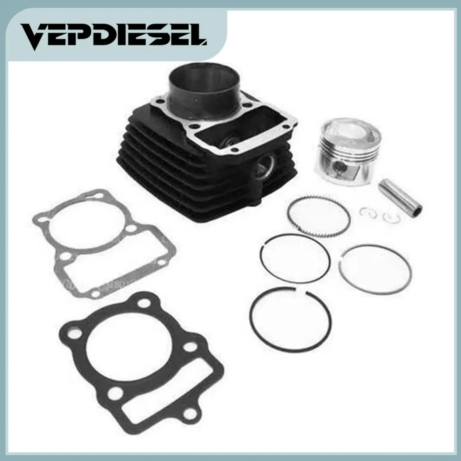 1 Set High-quality Steel Cylinder piston Big Bore Kit Fit For Vento Crossmax 200 Completo Alta Calidad 63.5mm