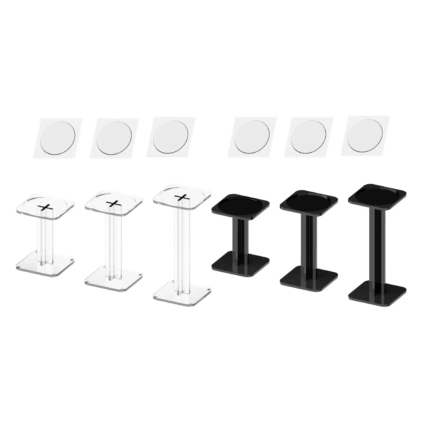 Acrylic Display Stand Shelf Durable Risers Holder for Small Figure Toy Board Game Home Office Use - view 4