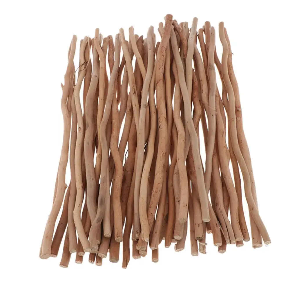 50x Branch Driftwood Wooden Pieces Embellishments Woodworking