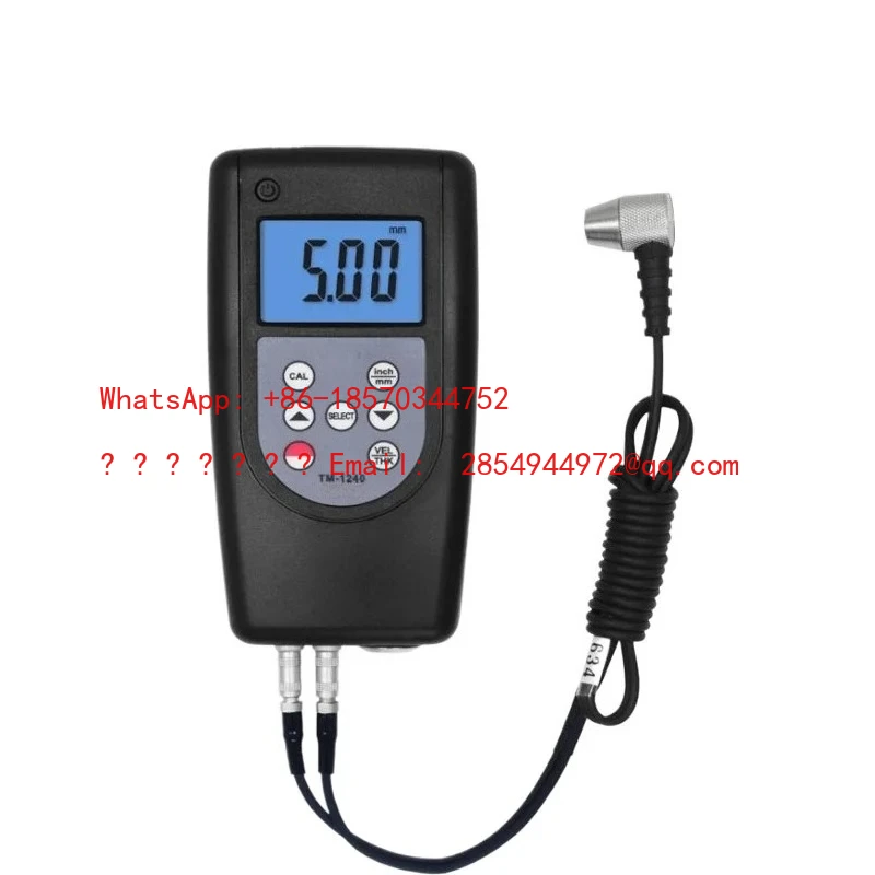 Ultrasonic Thickness Gauge TM-1240 Steel Plate Thickness Gauge Plastic Glass Metal Thickness Gauge