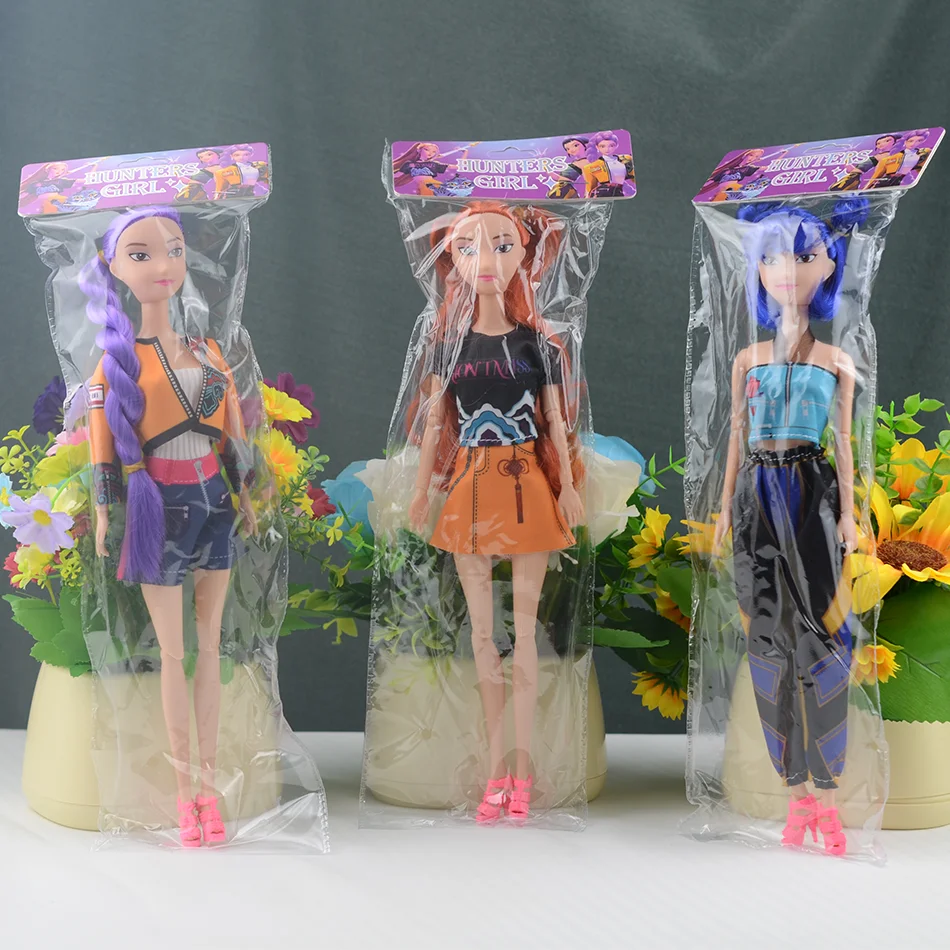 11.8인치 케이팝 데몬 헌터즈 비닐 피규어 신상품 K-POP 데몬 슬레이어 미니어처 인형 루미밀라 조이 데스크탑 장식품 선물