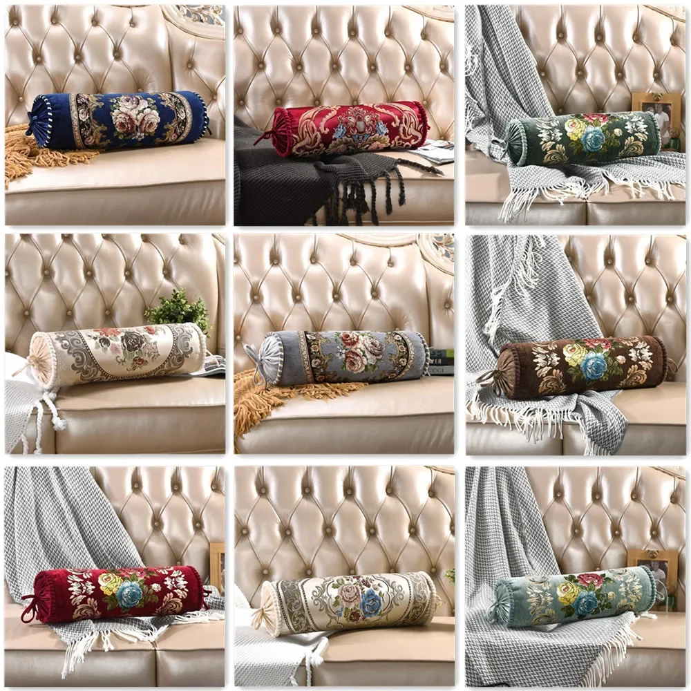 High Quality Cylindrical Candy Sleeping Cervical Pillow For Home or Traveling Living Room Sofa Cushion Throw Bedside Back Pillow
