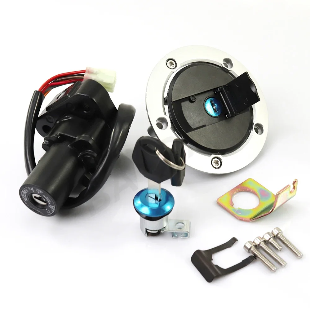 Motorcycle Ignition Switch Fuel Tank Cap For Suzuki GSX1300RX Hayabusa GSX1300RY GSX1300R K1 K2 K3 K4 K5 K6 K7 Seat Lock Key Set