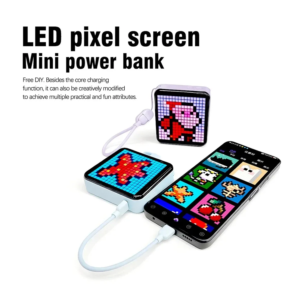 ไฟ LED พิกเซล จอแสดงผลกลางคืน DIY แผงเมทริกซ์หน้าจอแสดงผล พร้อมข้อความสนุกๆ และนาฬิกาดิจิตอล สำหรับเด็กและผู้ใหญ่ ตกแต่งห้องเล่นเกม