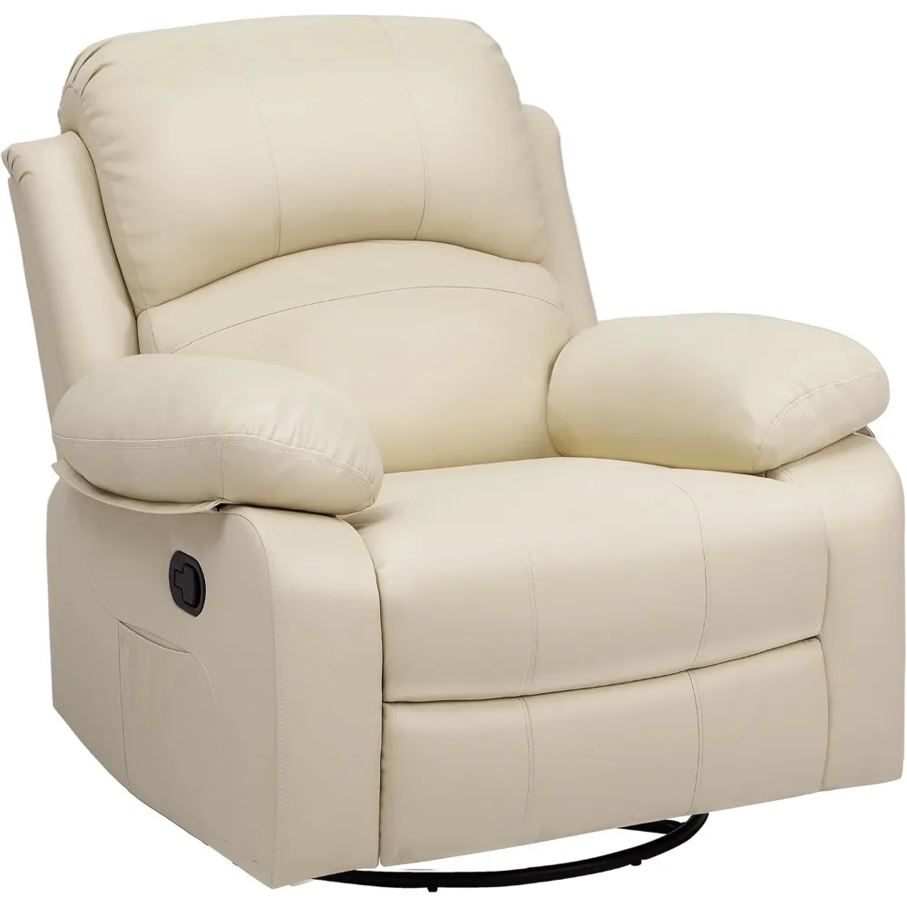 Oversized Rocker Recliner Chair with Heat and Massage, Lazy Boy Recliner with Overstuffed Armrest