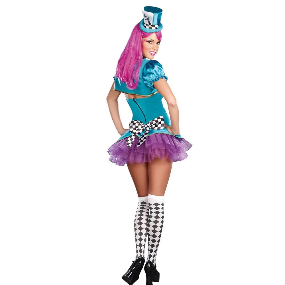 Halloween Costumes for Women\'s Dreamgirl Totally Costume Alice Mad Hatter Costumes