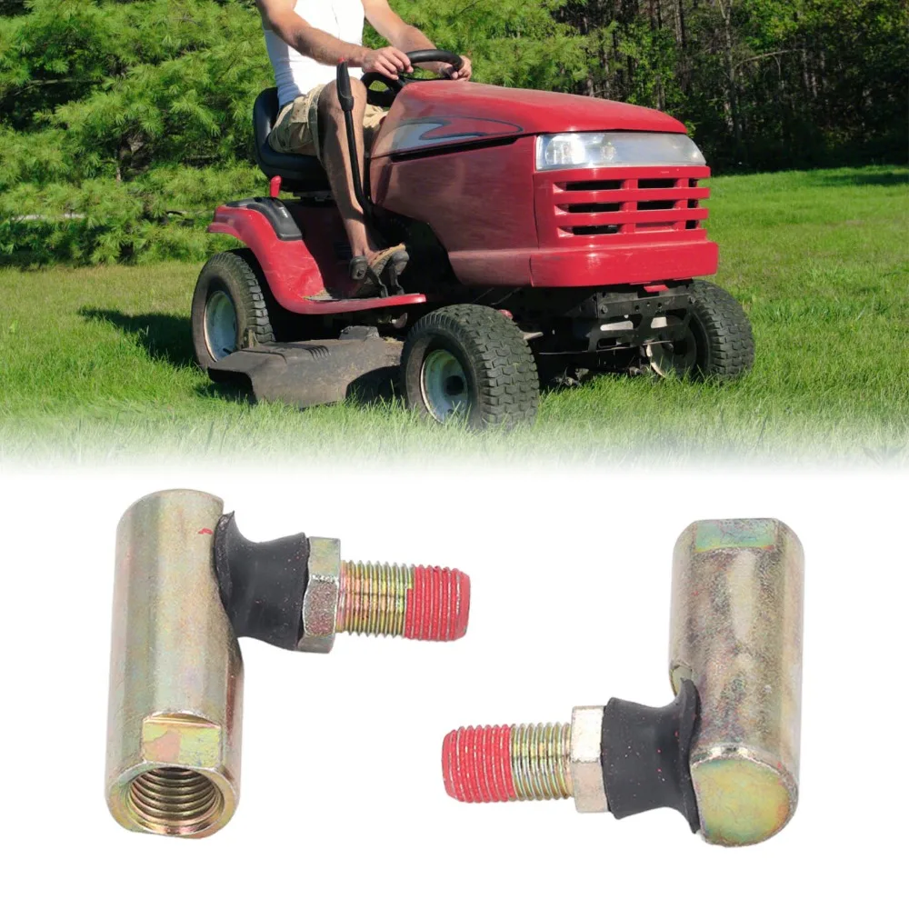 2PCS Sreel Lawn Tractor Ball Joints Compact Gold Replacement Ball Joints Tie Rod Ends Universal for Cub Cadet MTD Toro