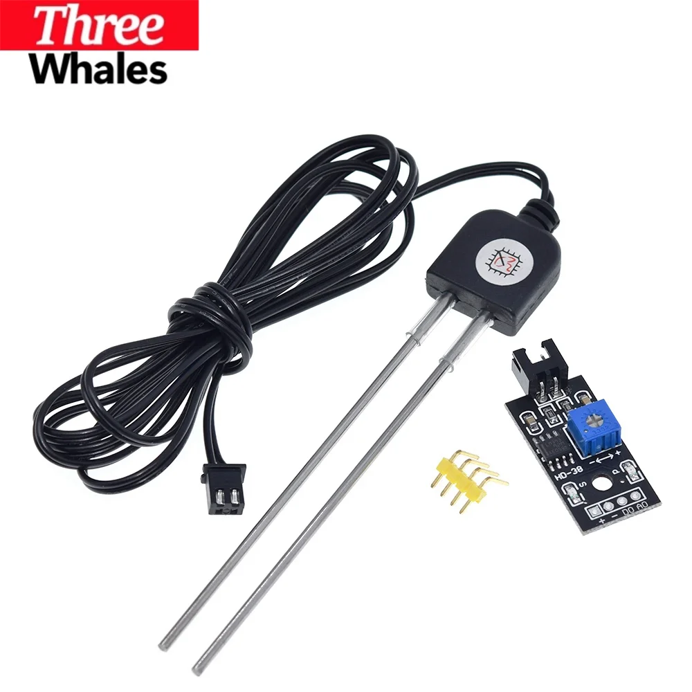 THR Soil Moisture Detector Module Soil Humidity Sensors Meter Hygrometer Water Tester Corrosion Resistance Probe DC 3.3-12V