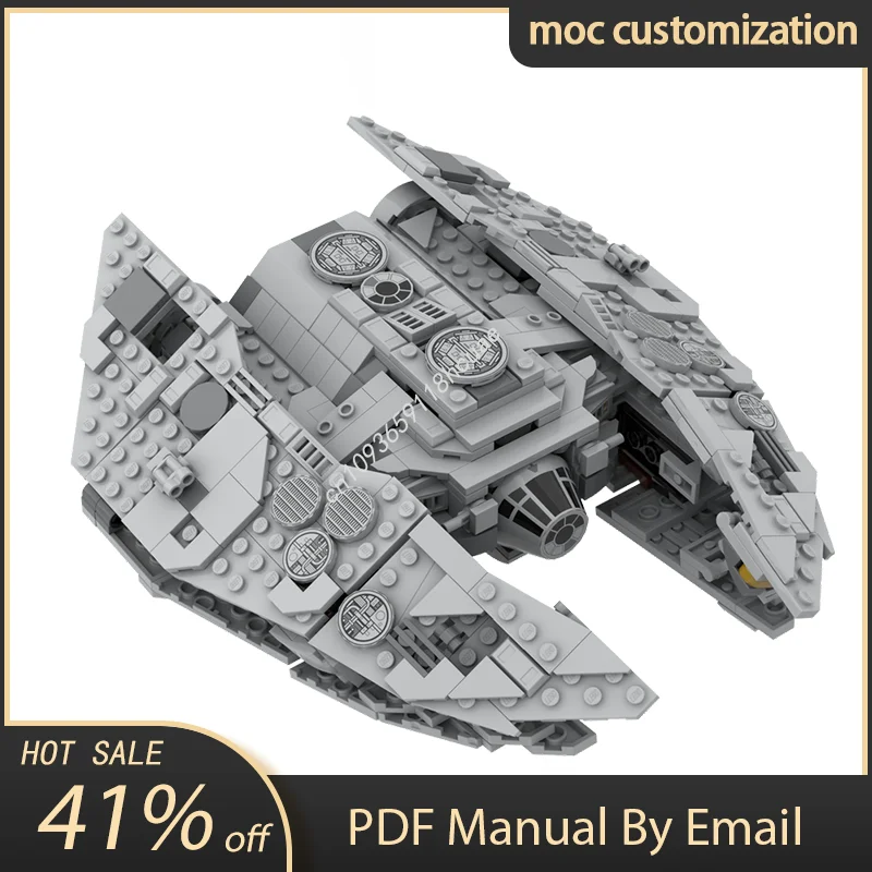 

807 шт., Звездная битва Moc-75375 Sith Fury Class Interceptor, модель, строительные блоки, кирпичи, креативные развивающие игрушки, детский праздничный подарок