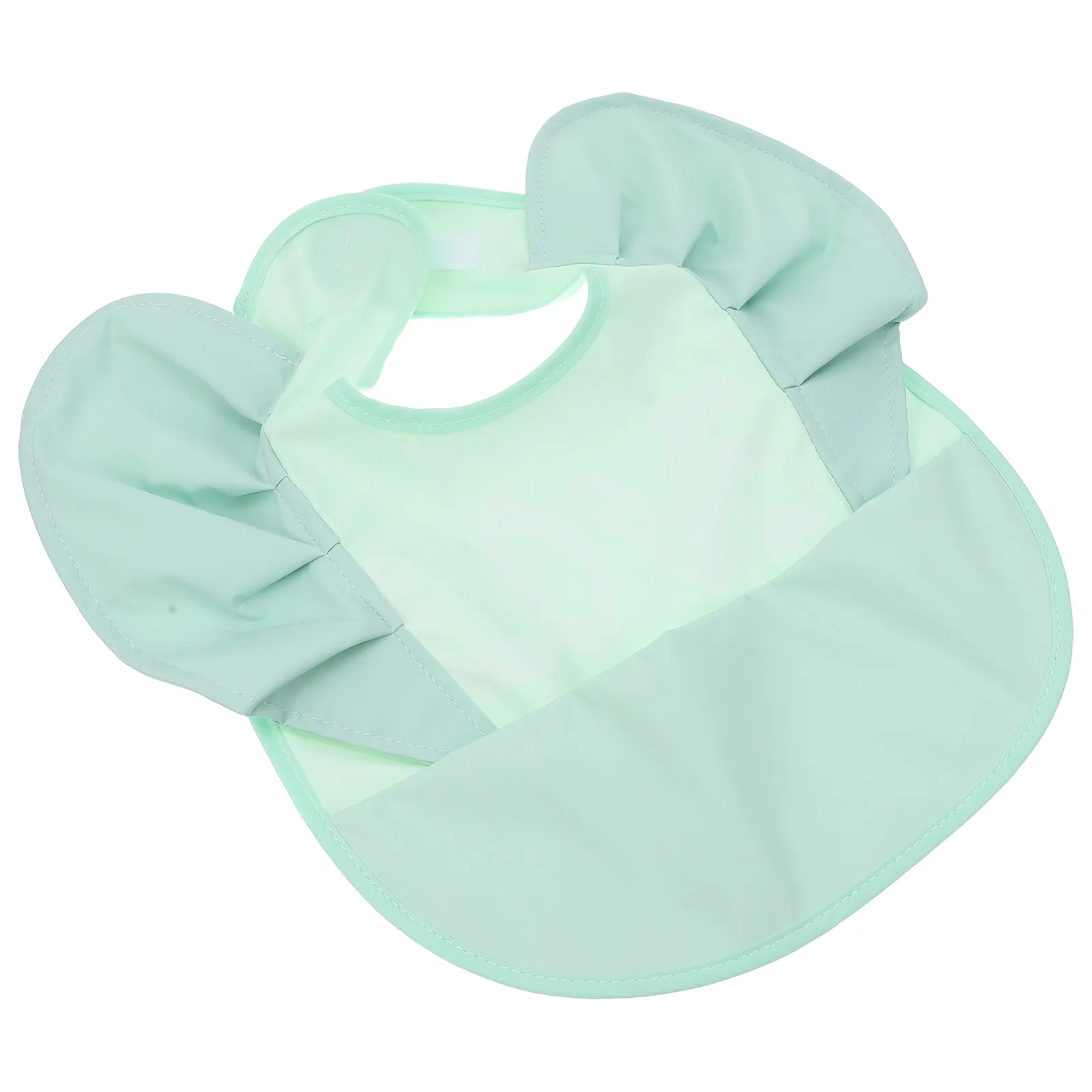 

Waterproof Feeding Bib Apron For Baby Kids Toddler Infant Mealtime Drooling Eating Washable Reusable Lace Trim Design