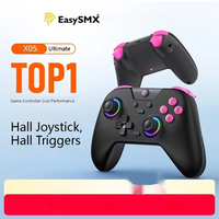 Hot Sale EasySMX X05 Wireless Gaming Controller 1000Hz Polling Rate Hall Effect Joysticks Dynamic RGB 750mAh Hall Linear Trigger