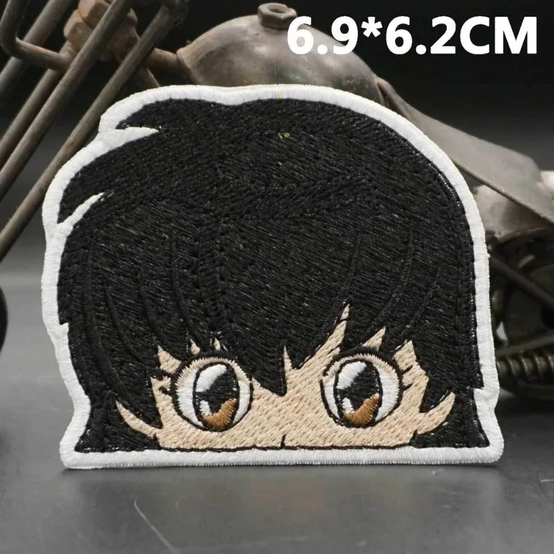 إينوياشا القماش ملصق الإبداعية عالية القيمة أنيمي التطريز الفيلكرو الملابس السراويل التصحيح زوجين حقيبة مدرسية شارة الديكور