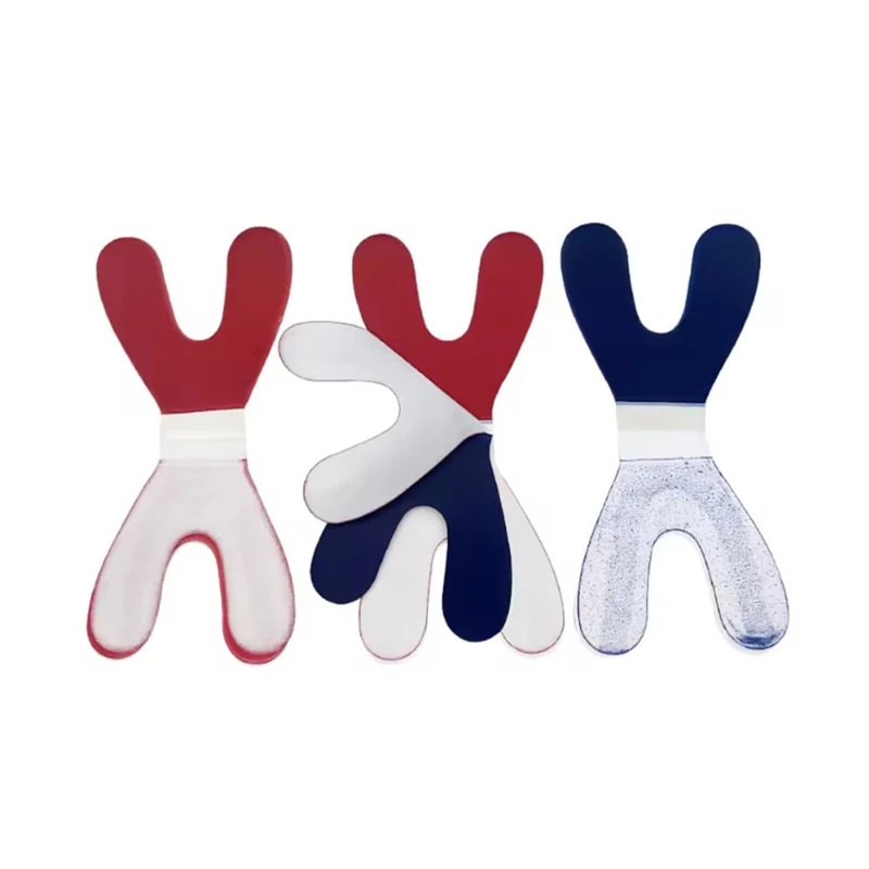 2books/Box Disposable Dental Articulating Paper Double Y Type Blue Red Bite Paper Dental Materials Supplies
