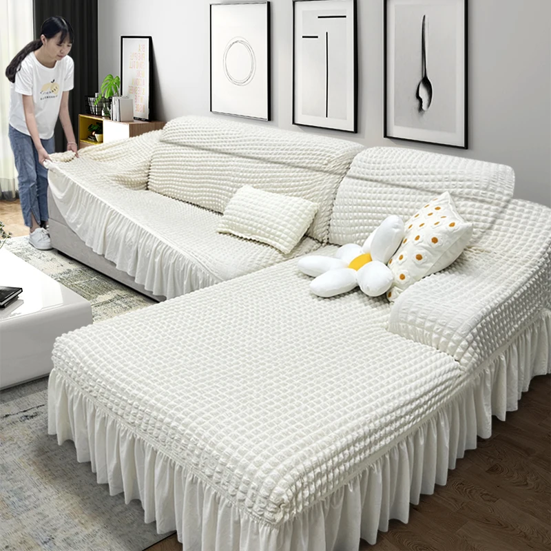 high stretch sofa cover solid printed sofa slipcover for corner sofa arm chair firniture protector for pets