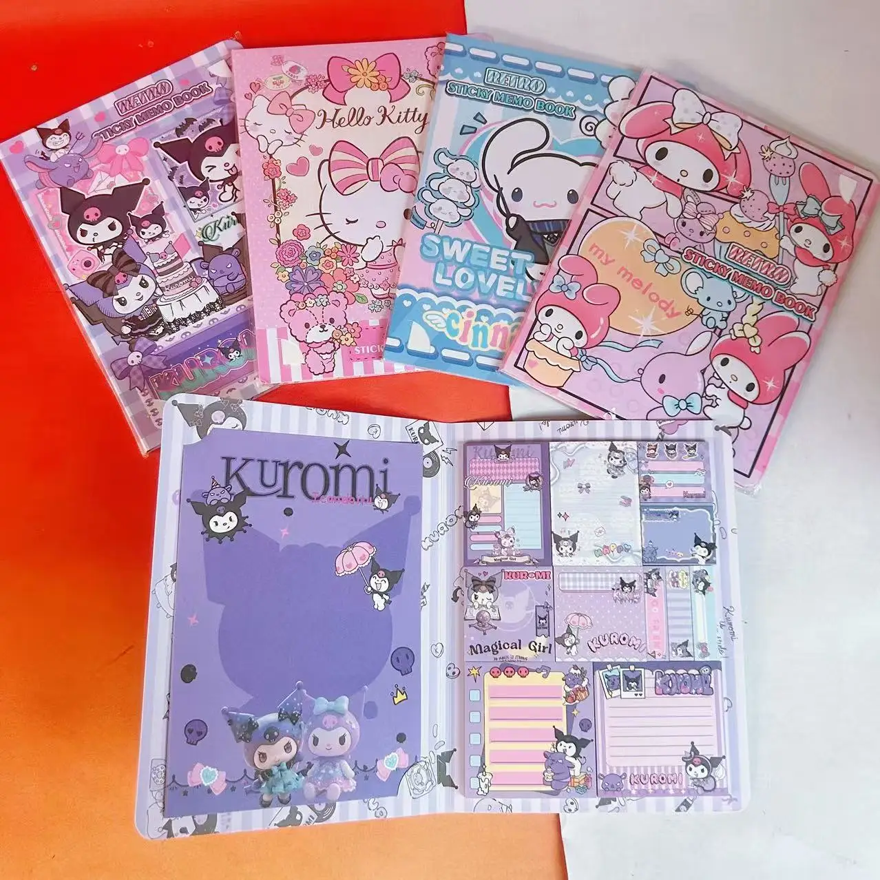 1pcs for Kuromi Pet Convenience Manga Cute Sticker Combination High Beauty Cat N Times Convenience Sticker Student Message Post