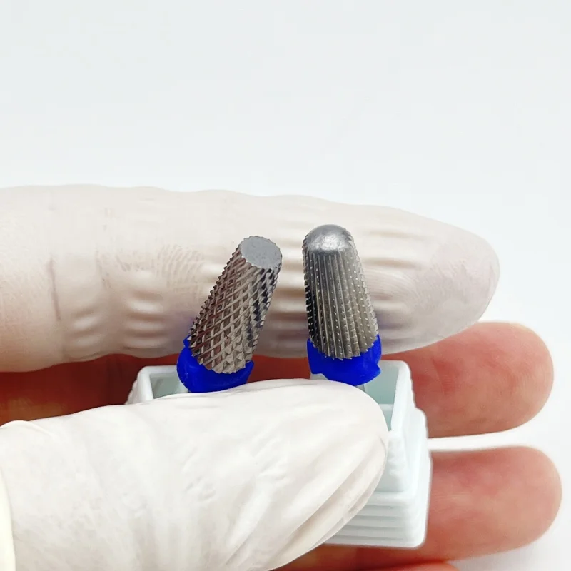 2個/セット 6.0mm 4 IN 1 大型傘型オリジナルタングステン鋼カーバイドネイルドリルビットファイルアクセサリーペディキュアネイルツール