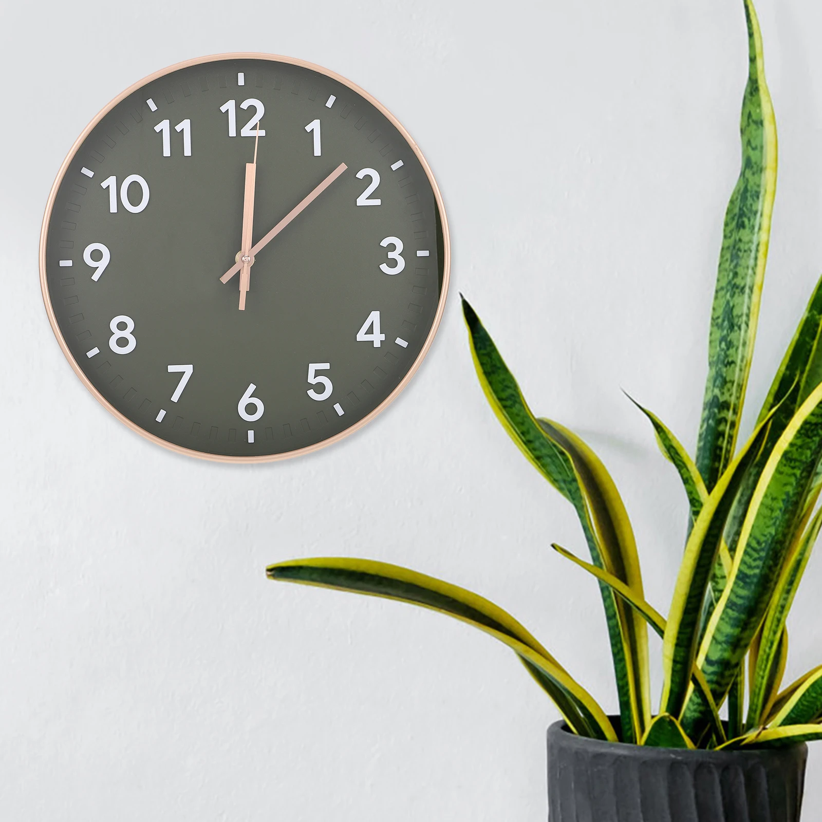 

Decorative Wall Minimalist Modern Silent Operated Creative Kitchen Bathroom Clock For Home Living Room Bedroom Office