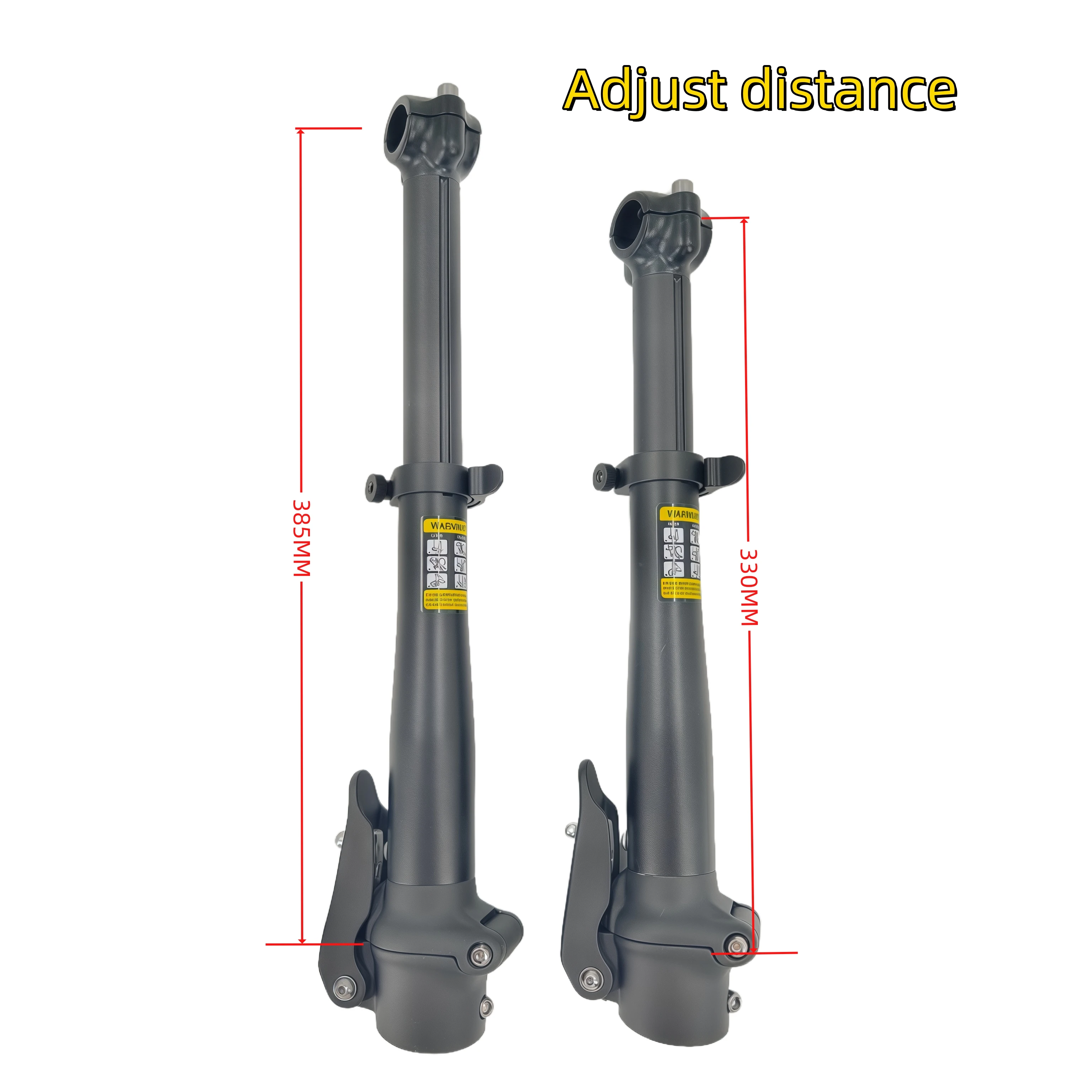 

KWOK TUV Certificat 3D Folding Bicycle Stem, For Decathlon LITEPRO Double Direction Telescopic Stem Handlebar 25.4mm Fork 28.6mm