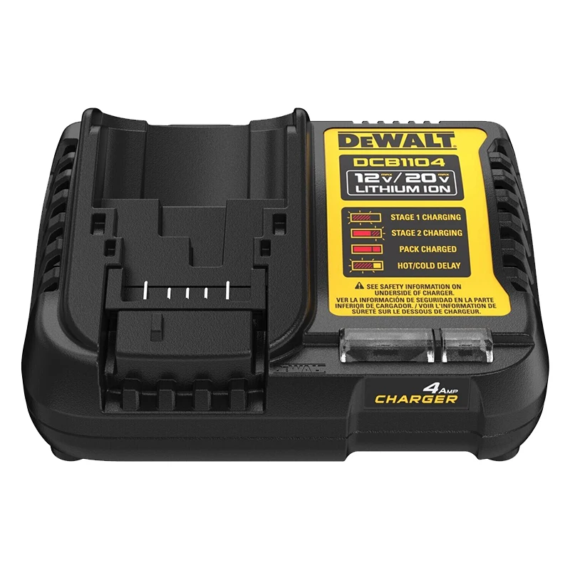 DEWALT DCB1104 12V/20V 4 Amp Charger Lithium-Ion Battery Quick High-performance Charger Tool Accessory Input Voltage 220V
