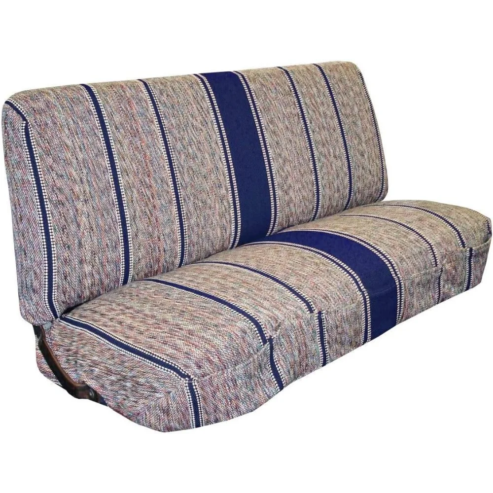 

Universal Baja Saddle Blanket Bench Full Size Seat Cover Fits Ford, Chevrolet, Dodge Pickup Trucks in Blue
