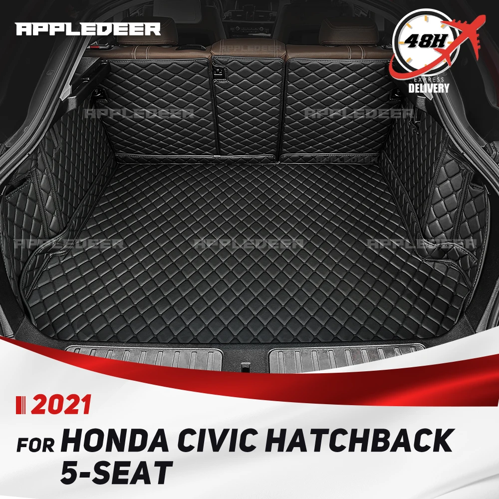 

For Honda Civic Hatchback 5-Seat 2021 Auto Full Coverage Trunk Mat Car Protective Pad Cargo Liner Interior Accessories