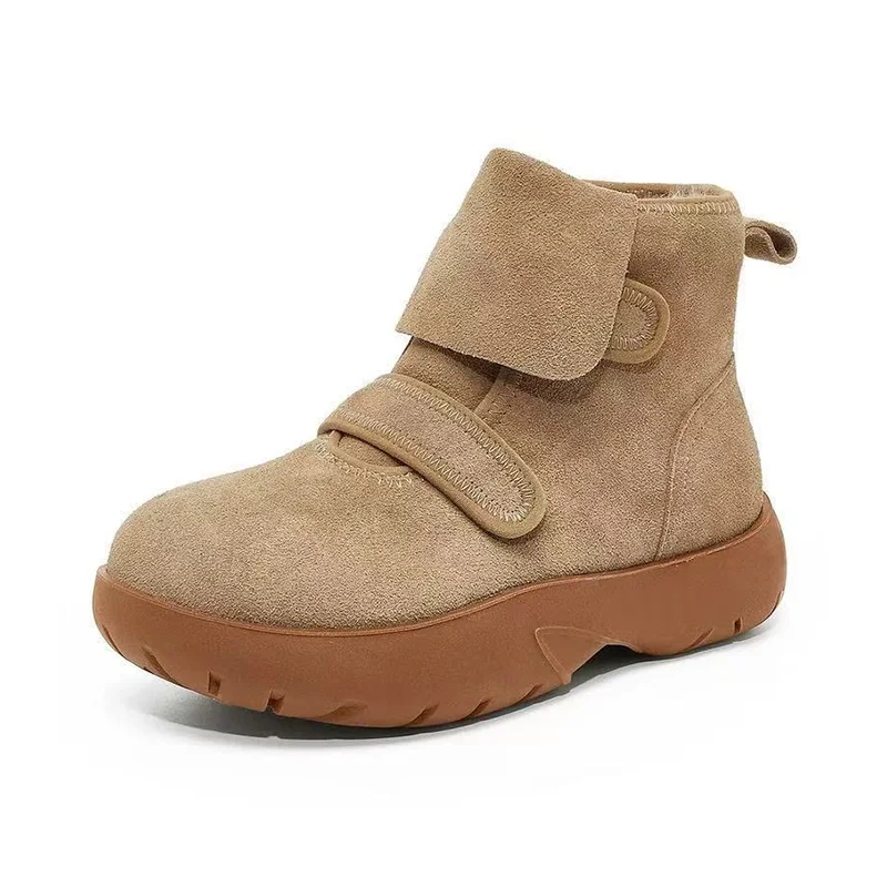 

Зимние ботинки на платформе, женская модная хлопковая обувь на плоской подошве, зимние кроссовки для бега 2025 года, новое удобное платье, брендовые теплые Mujer Zapatos