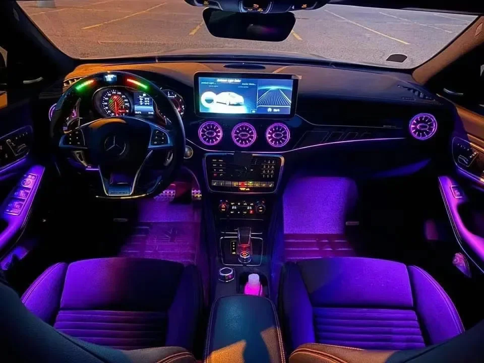 Flexible Color Car Interior Decoration Led Lights Front Air Outlet Illuminated Ambient Light