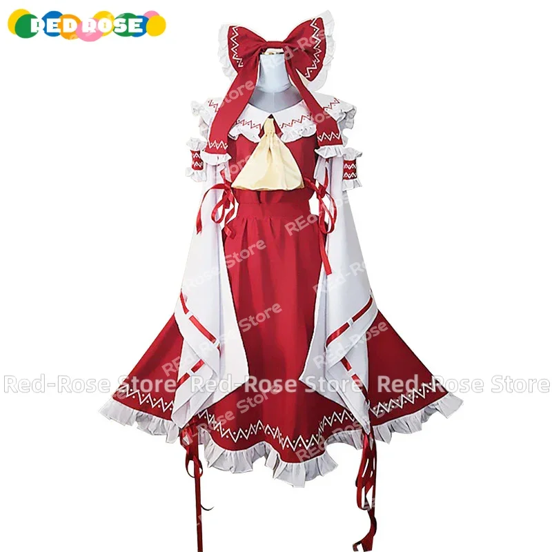 

【Customized 】Anime Touhou Project Reimu Hakurei Cosplay Costume Halloween Christmas Party