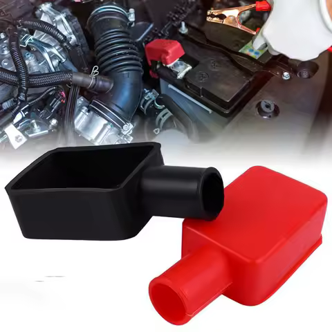 Motorcycle Battery Terminal Covers Battery Terminal Insulating Protector Battery Cover Caps Positive And Negative Cable Covers