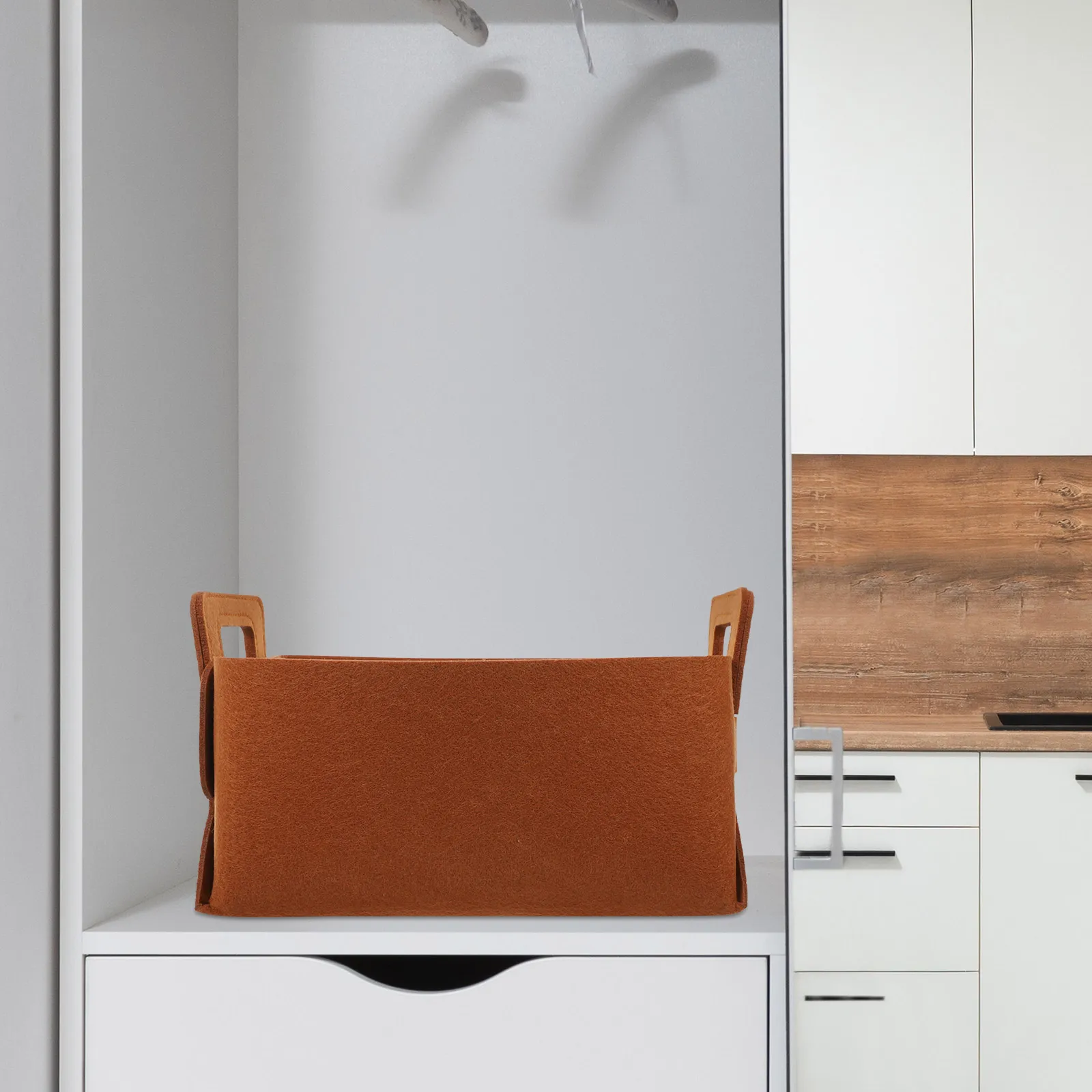 

Storage Basket Scratch-resistant Laundry Dirty Collapsible Felt Living Room Polyester Toys