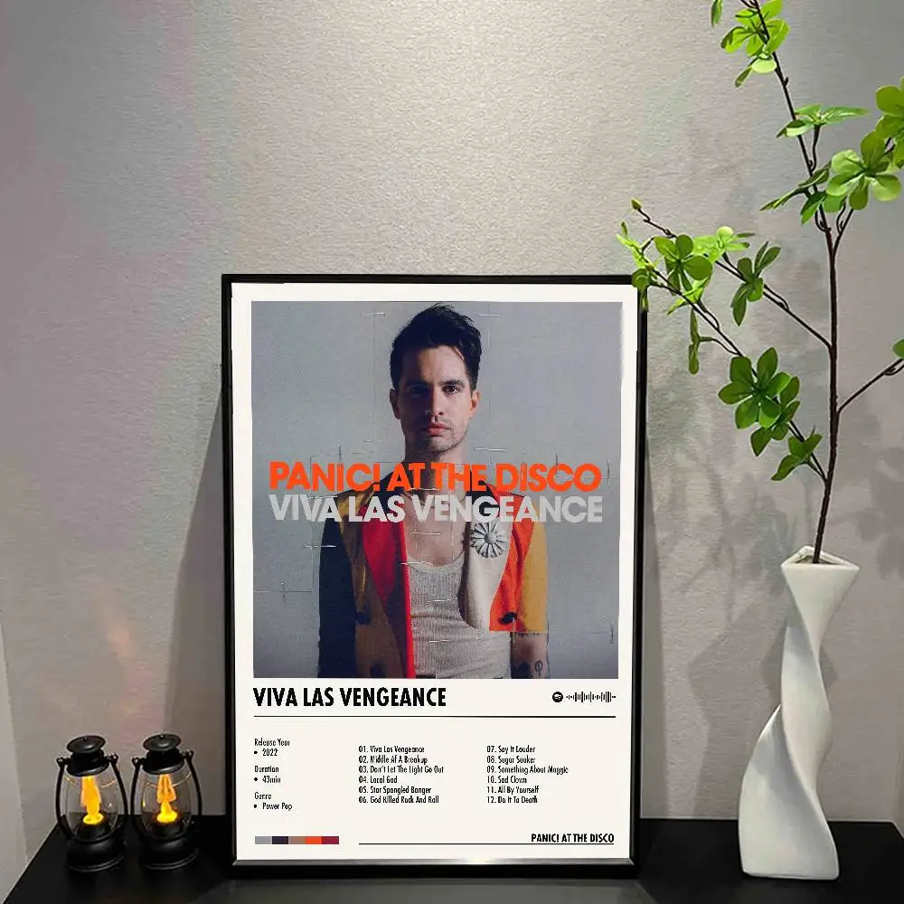 P-Panic At The D-Disco Poster Music Album Canvas Print Wall Art Room Decor Wall Art Print Home Decor 50X70 Room