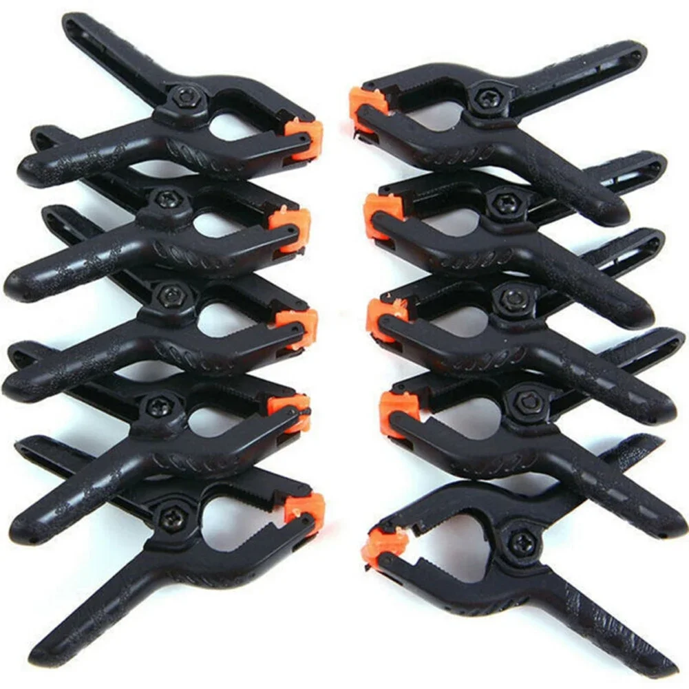 10Pack 2 Inch Plastic  Nylon Adjustable  Woodworking Clamps Wood Working Tool Spring Clip  Carpentry Clamps Outillage Menuiserie