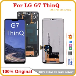 Pantalla LCD táctil de 6,1 pulgadas para LG, montaje de digitalizador para G7 ThinQ, G710, G710EM, G710PM