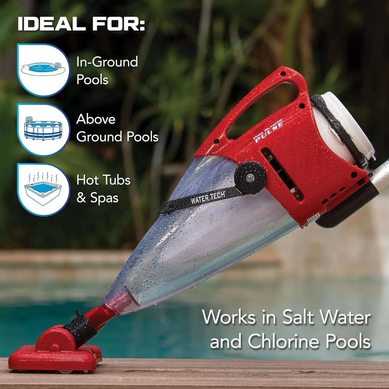 Pulse Cordless Pool Vacuum XL Debris Capacity up to 45 Min Run Time Fast Hoseless Swimming Pool Cleaner for above Ground Pools