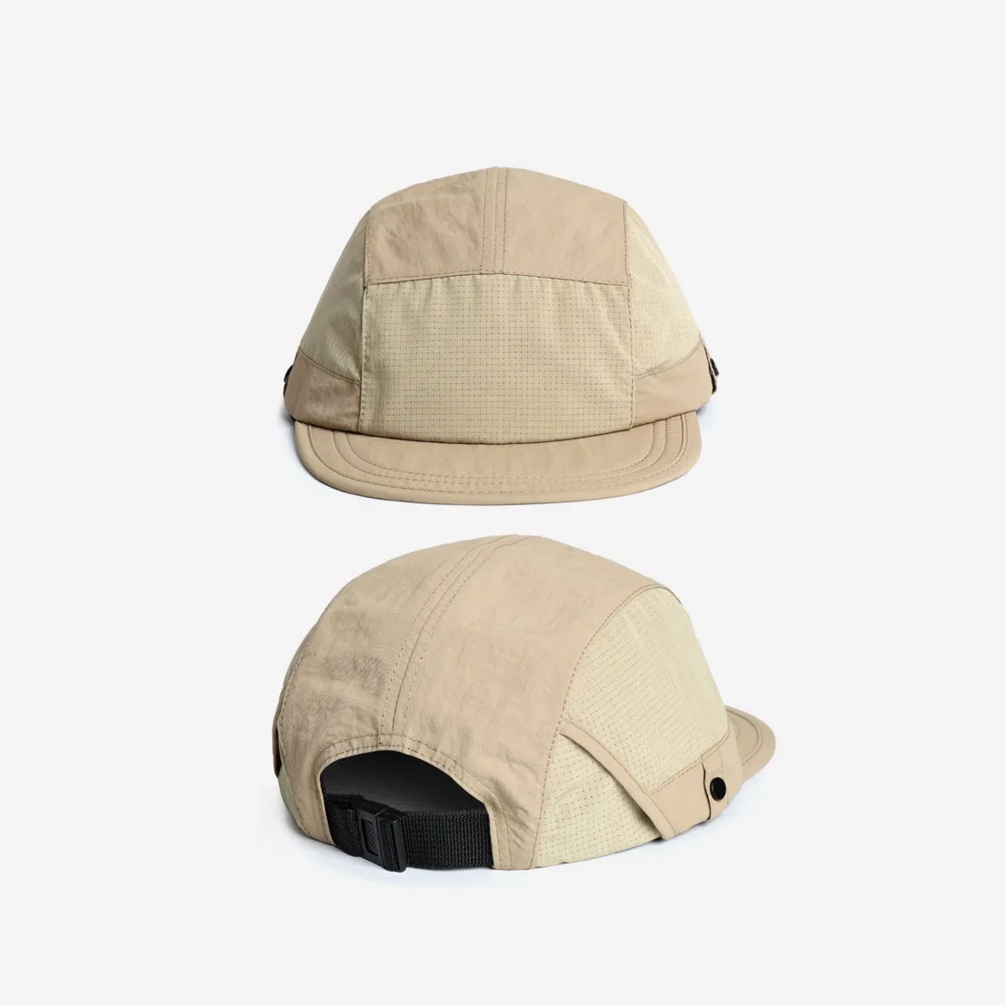 Customized Spring Summer Quick Drying 5 Pannel Baseball Cap for Women Men Breathable Soft Top Flat Brim Cool Hiking Snapback Hat