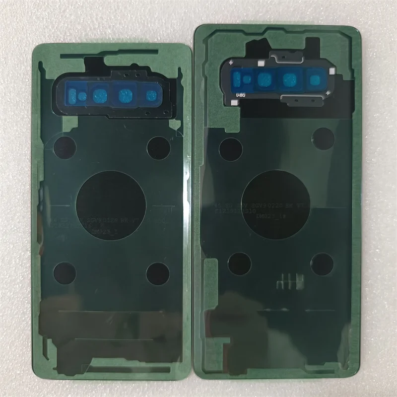 For Samsung Galaxy S10 / S10 Plus Battery Back Cover 3D Glass Panel Rear Door Housing Case With Camera Lens +Adhesive Replace