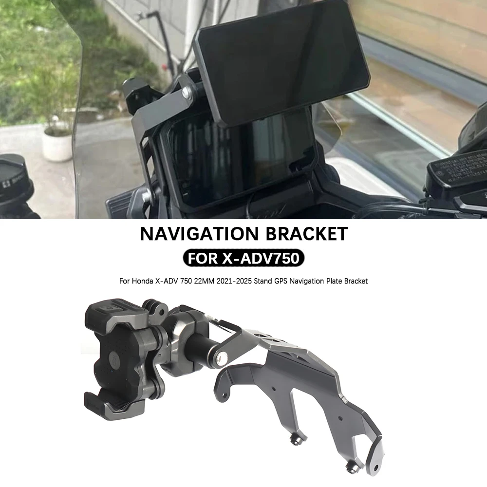 

Motorcycle For Honda X-ADV 750 2021-2025 Accessories NEW Stand GPS Navigation Plate Bracket 22MM X-ADV 750 Navigation Bracket