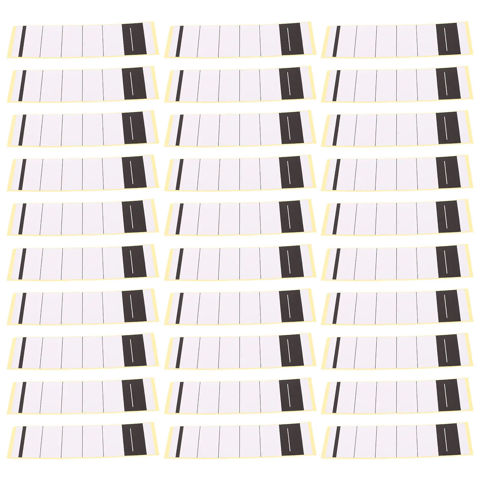 50Pcs Folder Spine Label Stickers Self-Adhesive Blank Binder Labels for File Cabinet Shelf Bookshelf Teacher Toolbox Office