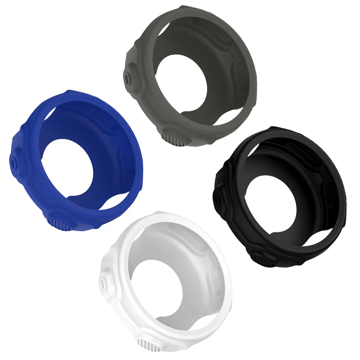 4Pcs Silicone Protective Case Cover Shock Resistant Slim Lightweight Watch Protector Compatible with Garmin Forerunner 235 735xt