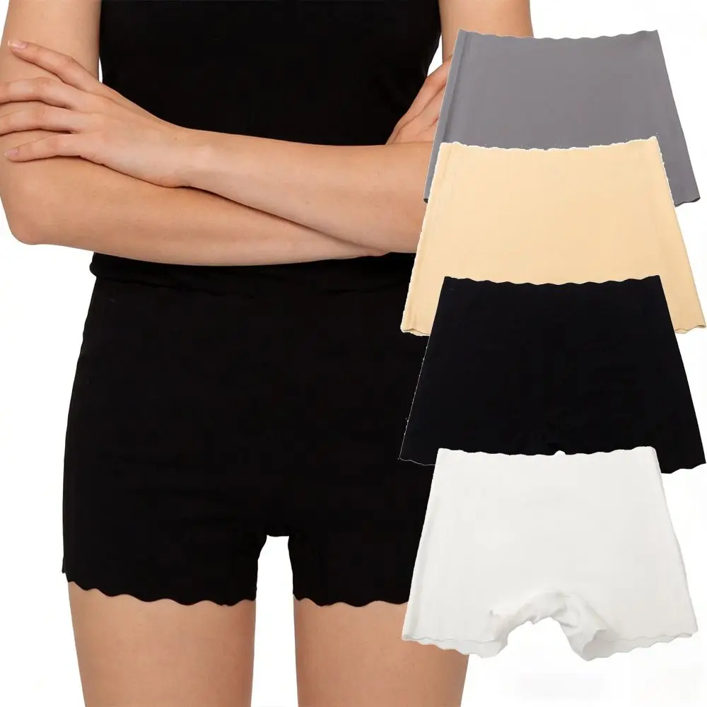 

Edge Seamless Safety Short Pants Breathable Soft Comfortable Boxer Underwear Elastic Casual Petticoat Underpants Ladies Wear