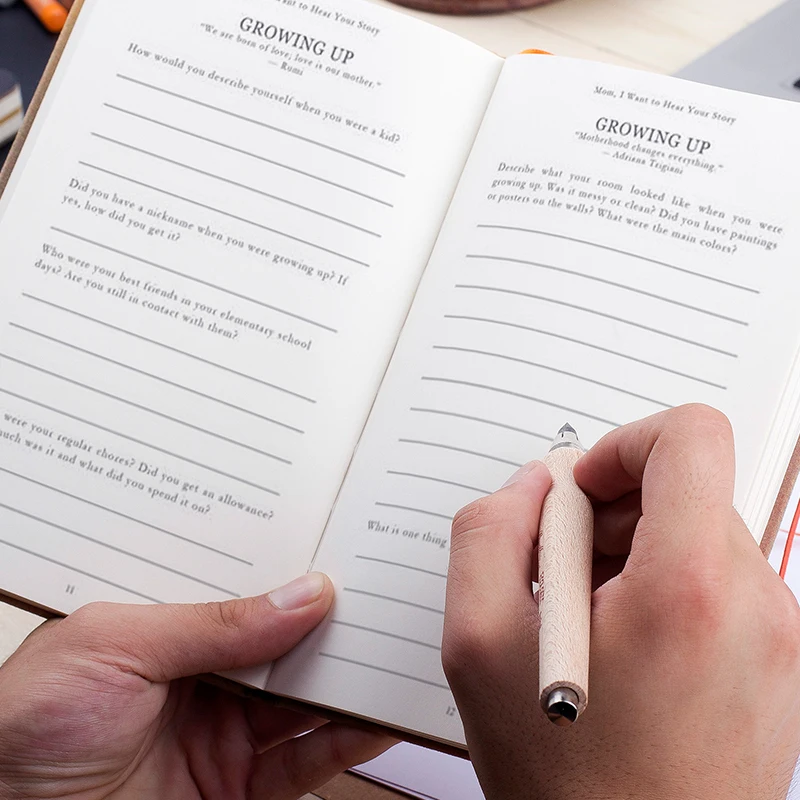 Journal Guidé Polyvalent, Grand-Père/Grand-Mère, Je Veux Entendre Votre Histoire, Cahier Portable, Cadeau Parent Sв