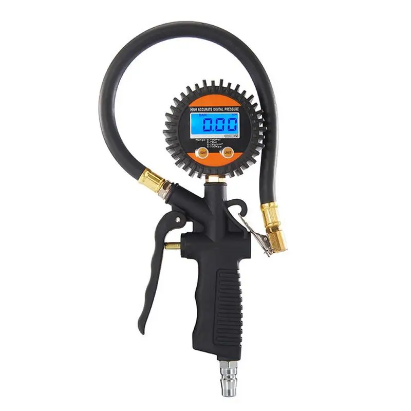 

Tire Deflator With Gauge Digital Tire Inflator Air Chuck Digital Tire Pressure Inflator Large Dial Design Shockproof Gauge