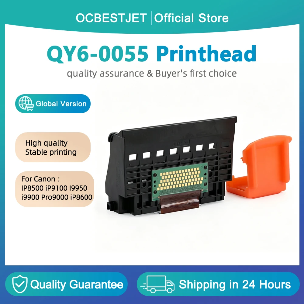 

Печатающая головка QY6-0055 для принтеров Canon PIXMA IP8500, iP9100, I9950, i9900, Pro9000, PIXUS iP8600