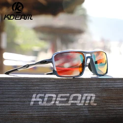 KDEAM New High End Polarized Sports Sunglasses with Ultra-light TR90 Frame Color Blocking Design Outdoor Dazzling Sun Glasses