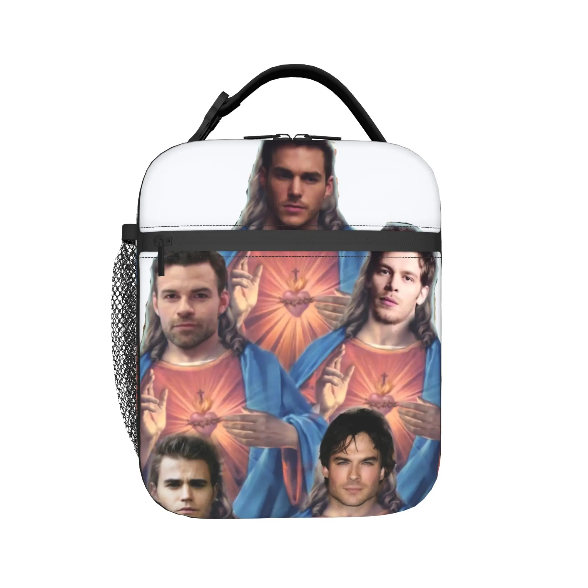 The Vampire Diaries Resuable Movie Lunch Bag Travel Portable Lunch Box For Child  Waterproof Print Cooler Bag