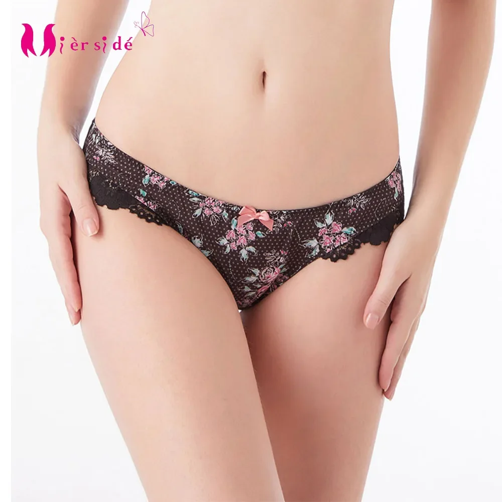 

Mierside 6421 Дышащее прозрачное кружевное нижнее белье с принтом, женские трусики с низкой посадкой, сексуальное женское белье S/M/L/XL/2XL