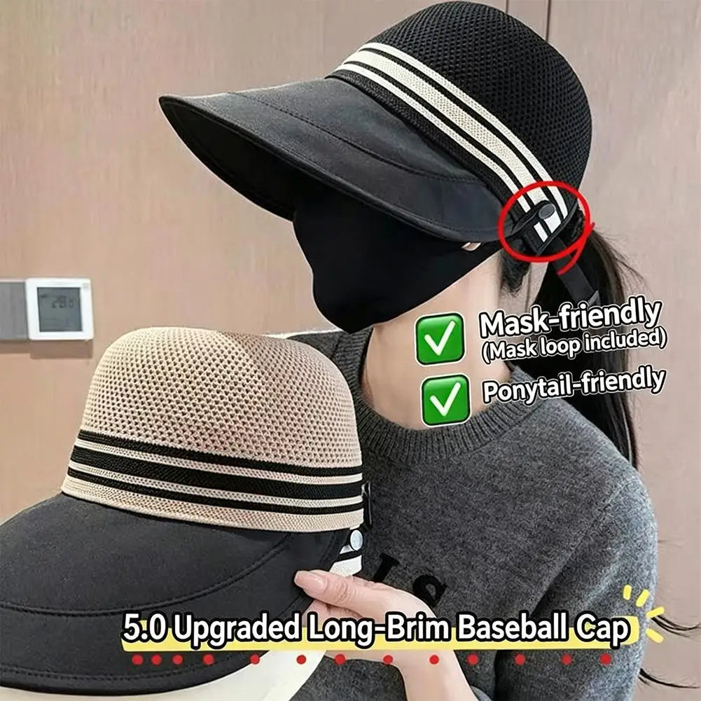 Breathable Women's Sun Hat Large Brim Sun Hats Spring And Summer Fisherman Hat, Versatile Sun Protection Outdoor Hat