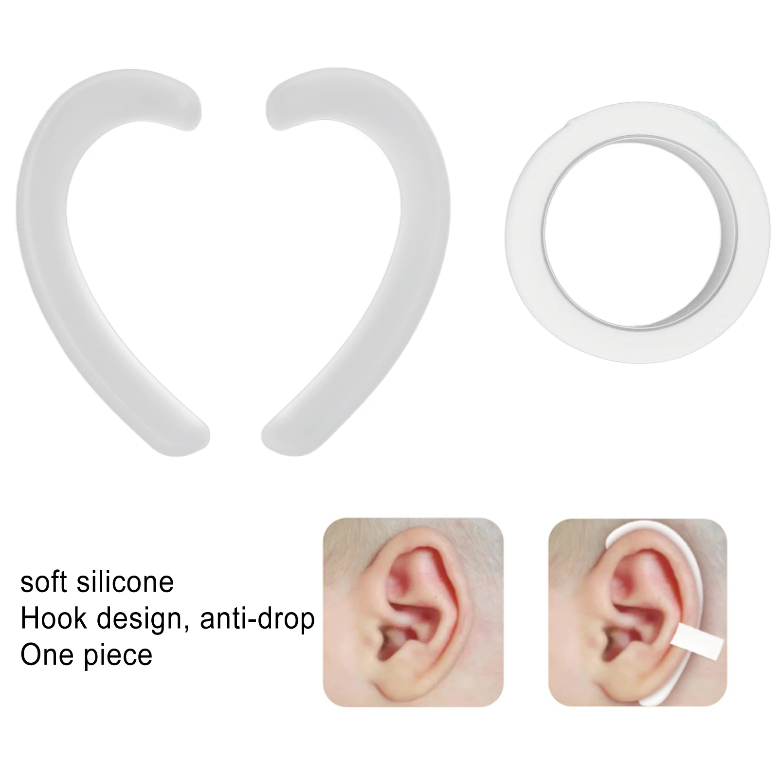 Baby Ear Corrector Cuttable Breathable Infant Toddler Auricle Valgus Silicone Positioning Correction Patch Ear Care